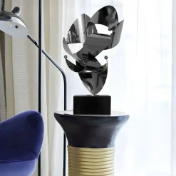Table Top|Abstract^Statues & Sculptures Spacial Drift 57cm Silver Metal Indoor Sculpture