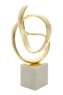 Table Top|Abstract^Statues & Sculptures Spiral Symphony 34cm Gold Metal Indoor Sculpture