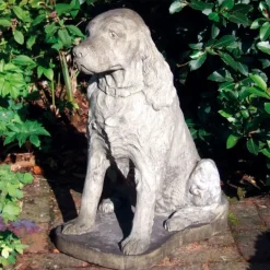 Dogs^Statues & Sculptures Springer Spaniel Stone Garden Ornament
