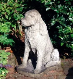 Dogs^Statues & Sculptures Springer Spaniel Stone Garden Ornament