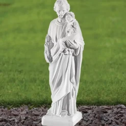 St Joseph^Statues & Sculptures St. Joseph 30cm Marble Resin Garden Statue