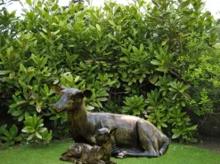 Stags & Deers^Statues & Sculptures Stag Doe & Fawn Collection Bronze Metal Garden Statues