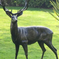 Stags & Deers^Statues & Sculptures Stag Doe & Fawn Collection Bronze Metal Garden Statues