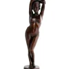 Figurative|Table Top^Statues & Sculptures Standing Woman Bronze Indoor Sculpture