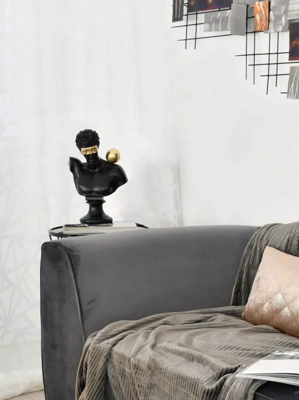 Figurative|Table Top^Statues & Sculptures Stealth Titan 35cm Black Resin Indoor Sculpture