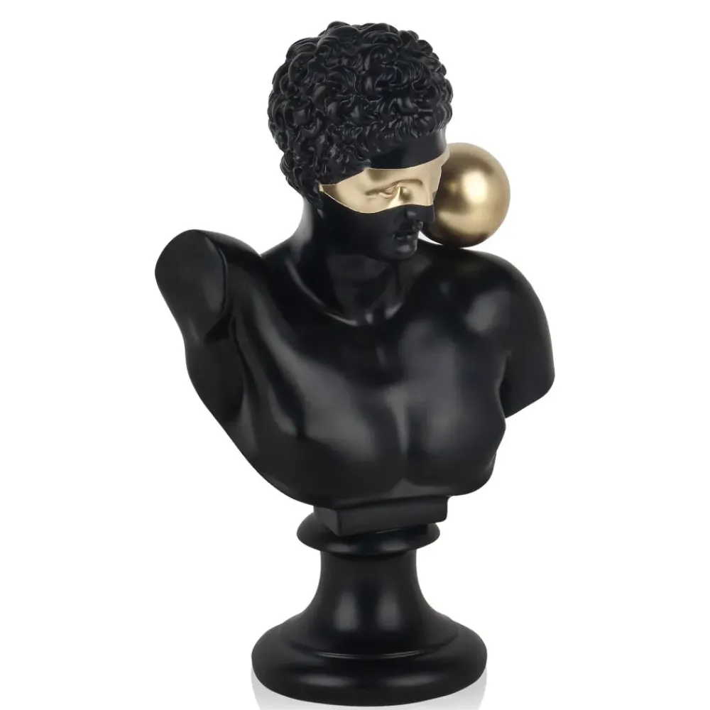 Figurative|Table Top^Statues & Sculptures Stealth Titan 35cm Black Resin Indoor Sculpture