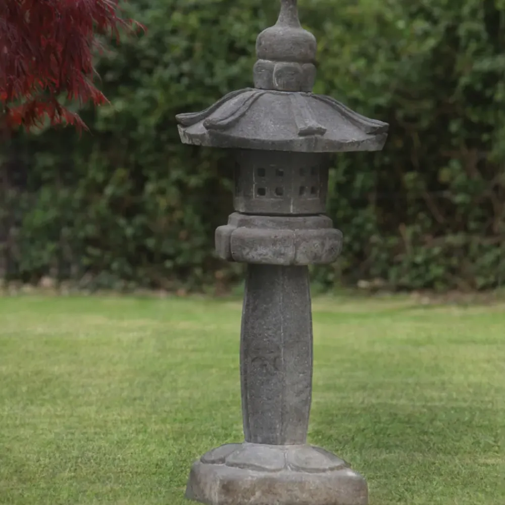 Pagodas^Statues & Sculptures Straight Japanese Pagoda Stone Garden Ornament