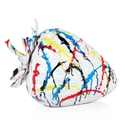 Table Top|Contemporary^Statues & Sculptures Strawberry Pop 31cm Multicolour Resin Indoor Sculpture
