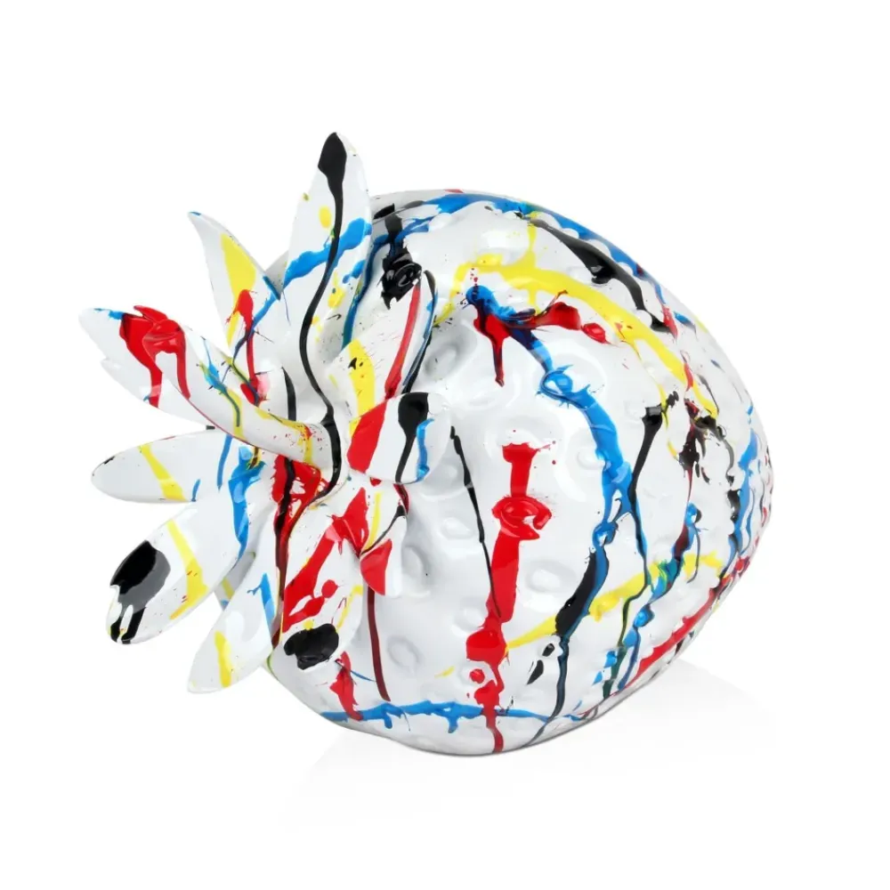 Table Top|Contemporary^Statues & Sculptures Strawberry Pop 31cm Multicolour Resin Indoor Sculpture