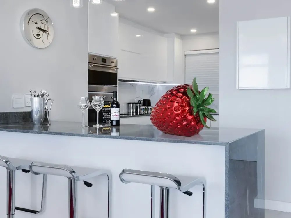 Table Top|Contemporary^Statues & Sculptures Strawberry Pop 31cm Red Resin Indoor Sculpture