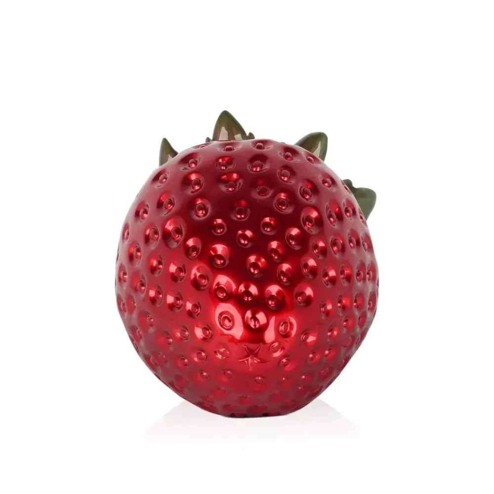 Table Top|Contemporary^Statues & Sculptures Strawberry Pop 24cm Red Resin Indoor Sculpture