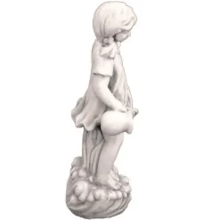 Children^Statues & Sculptures Summer Girl 71cm Stone Resin Garden Statue