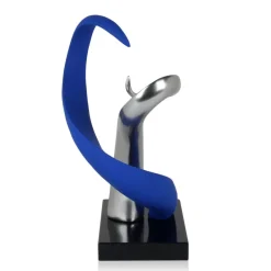 Table Top|Abstract^Statues & Sculptures Symphonic Motion 41cm Blue Resin Indoor Sculpture