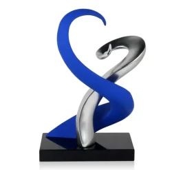 Table Top|Abstract^Statues & Sculptures Symphonic Motion 41cm Blue Resin Indoor Sculpture