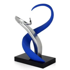 Table Top|Abstract^Statues & Sculptures Symphonic Motion 41cm Blue Resin Indoor Sculpture