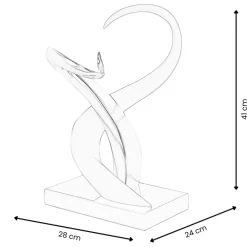 Table Top|Abstract^Statues & Sculptures Symphonic Motion 41cm Blue Resin Indoor Sculpture