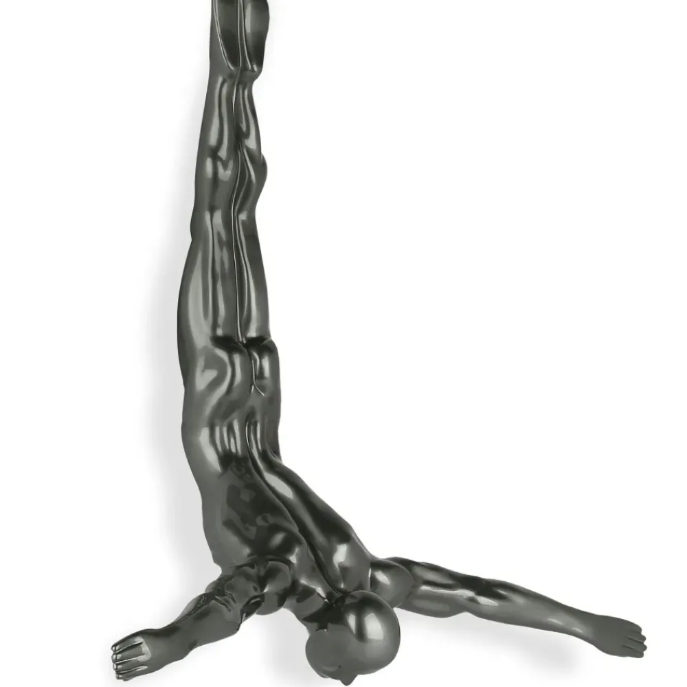 Figurative|Wall Art^Statues & Sculptures The Diver 55cm Anthracite Resin Wall Sculpture