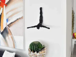 Figurative|Wall Art^Statues & Sculptures The Diver 55cm Black Resin Wall Sculpture