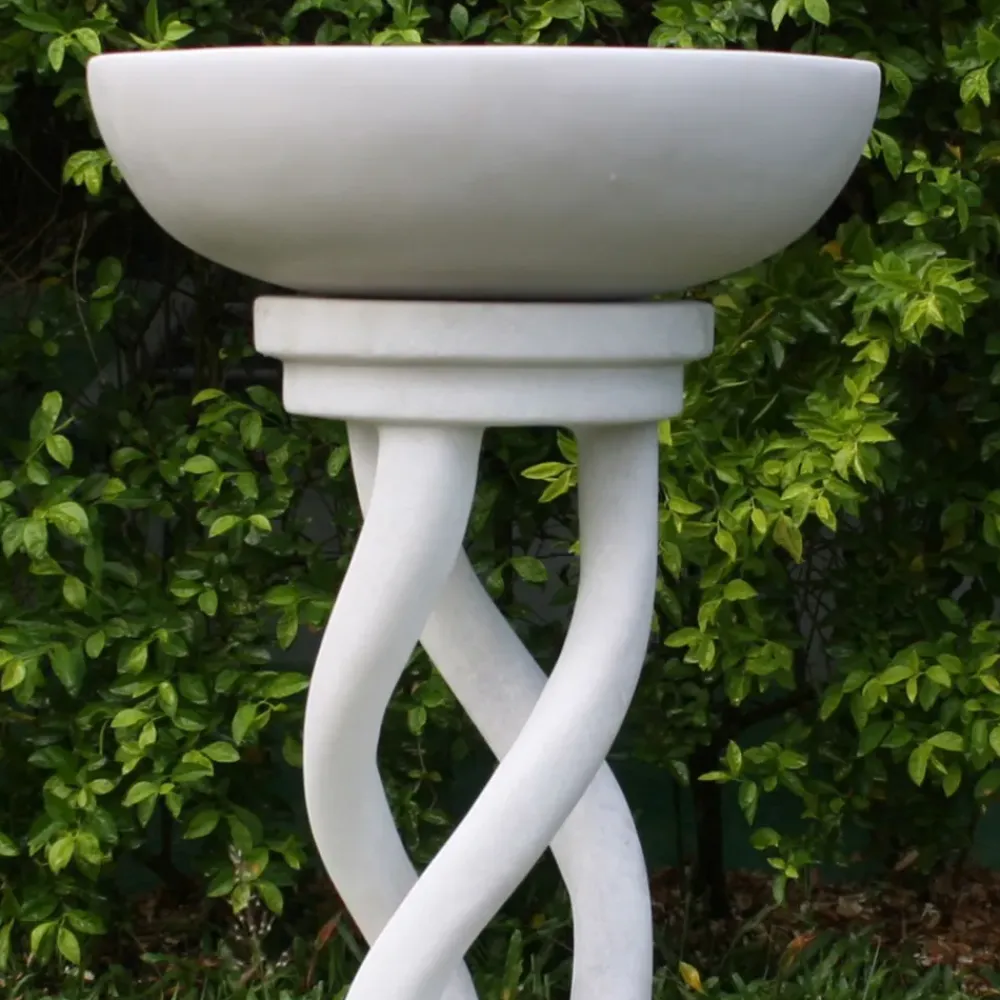 Bird Baths^Statues & Sculptures Thirlmere Modern Marble Resin Garden Birdbath