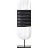Table Top|Abstract^Statues & Sculptures Tic-Tac 60cm Black & White Wood Indoor Sculpture