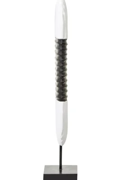 Table Top|Abstract^Statues & Sculptures Tic-Tac 60cm Black & White Wood Indoor Sculpture