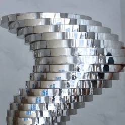 Giant|Floor Standing^Statues & Sculptures Tornado 195cm Silver Metal Garden Sculpture v2