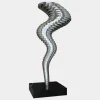 Giant|Floor Standing^Statues & Sculptures Tornado 197cm Silver Metal Garden Sculpture v3