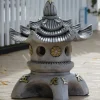Pagodas^Statues & Sculptures Triple Top Japanese Pagoda Stone Garden Ornament