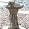 Bird Baths^Statues & Sculptures Twin Feeder Stone Garden Birdbath
