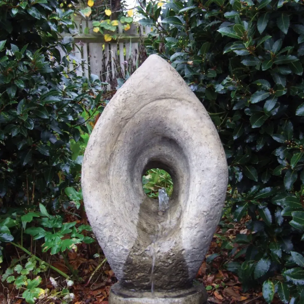 Water Features^Statues & Sculptures Twister Contemporary Stone Garden Water Feature