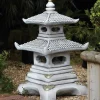 Pagodas^Statues & Sculptures Two Tier Japanese Pagoda Stone Garden Ornament