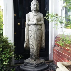 Buddha^Statues & Sculptures Upright Buddha Stone Garden Statue