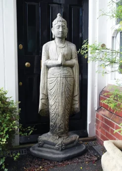 Buddha^Statues & Sculptures Upright Buddha Stone Garden Statue