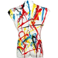 Figurative|Table Top^Statues & Sculptures Valiant Torso 50cm Multicolour Resin Indoor Sculpture