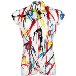 Figurative|Table Top^Statues & Sculptures Valiant Torso 50cm Multicolour Resin Indoor Sculpture