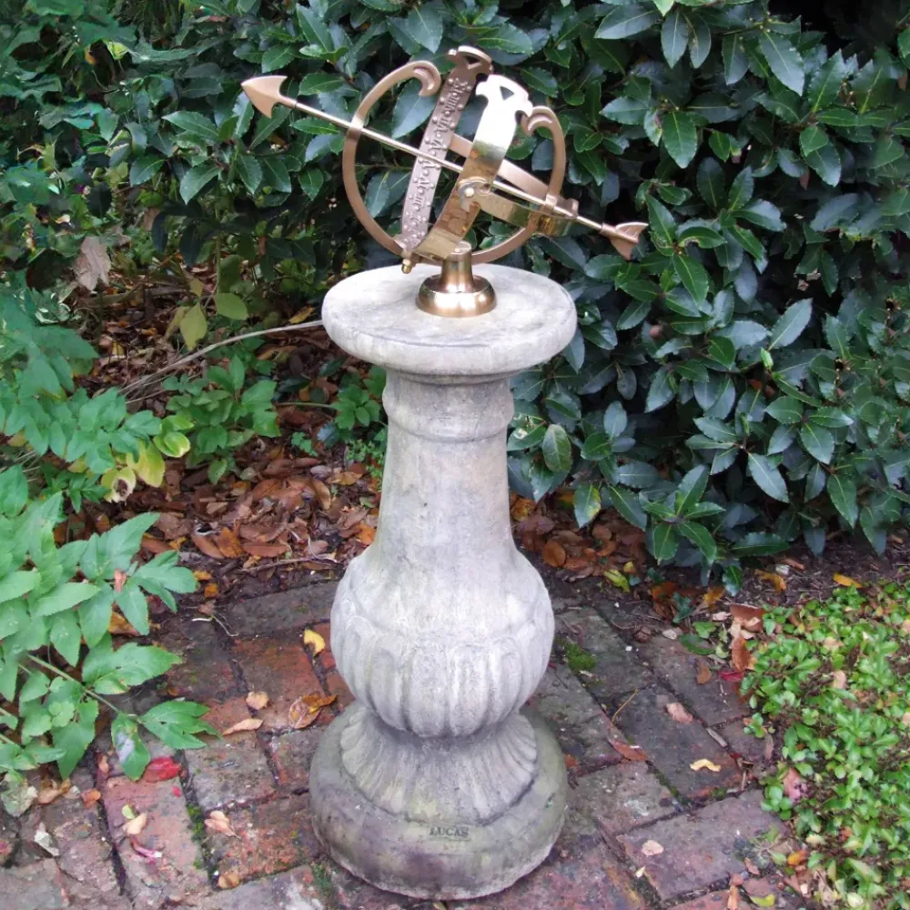 Armillary Sundials^Statues & Sculptures Victorian Armillary Stone Garden Sundial