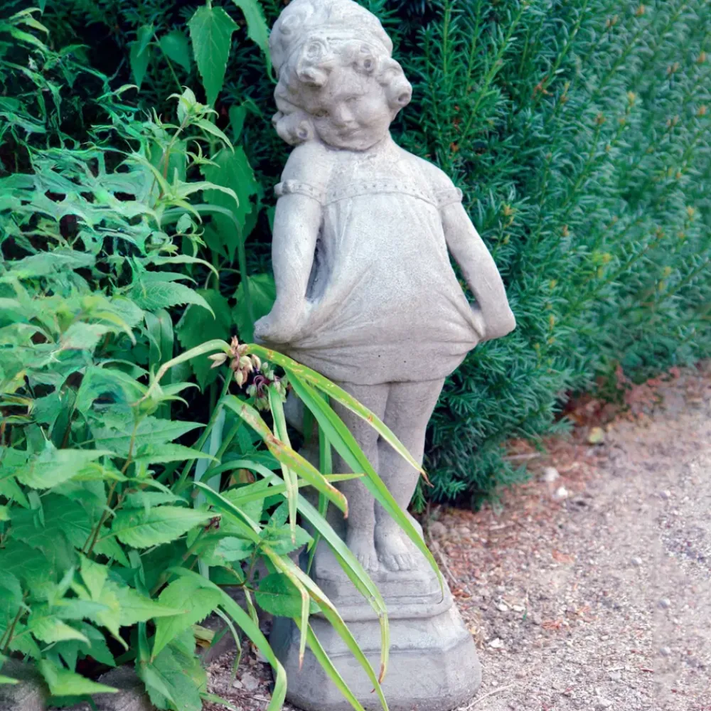 Children^Statues & Sculptures Victorian Girl 58cm Stone Garden Statue
