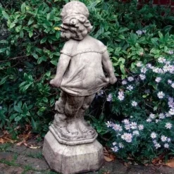 Children^Statues & Sculptures Victorian Girl 80cm Stone Garden Statue