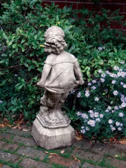 Children^Statues & Sculptures Victorian Girl 80cm Stone Garden Statue