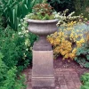Large|Round^Statues & Sculptures Victorian Urn on Pedestal Stone Garden Planter