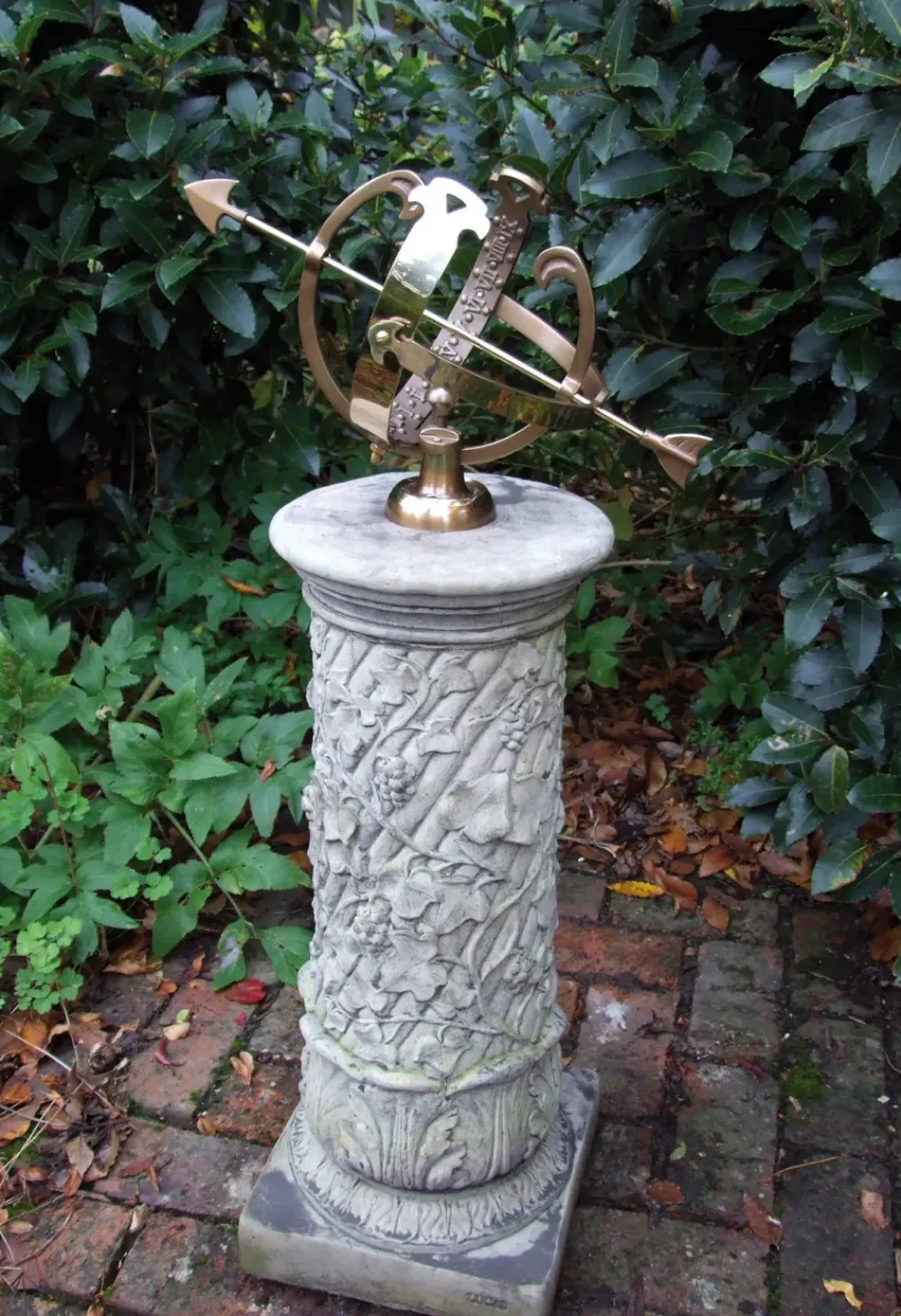 Armillary Sundials^Statues & Sculptures Vine Armillary Stone Garden Sundial