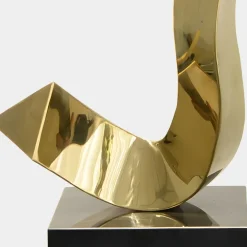 Table Top|Abstract^Statues & Sculptures Vivid Edge 65cm Gold Metal Indoor Sculpture