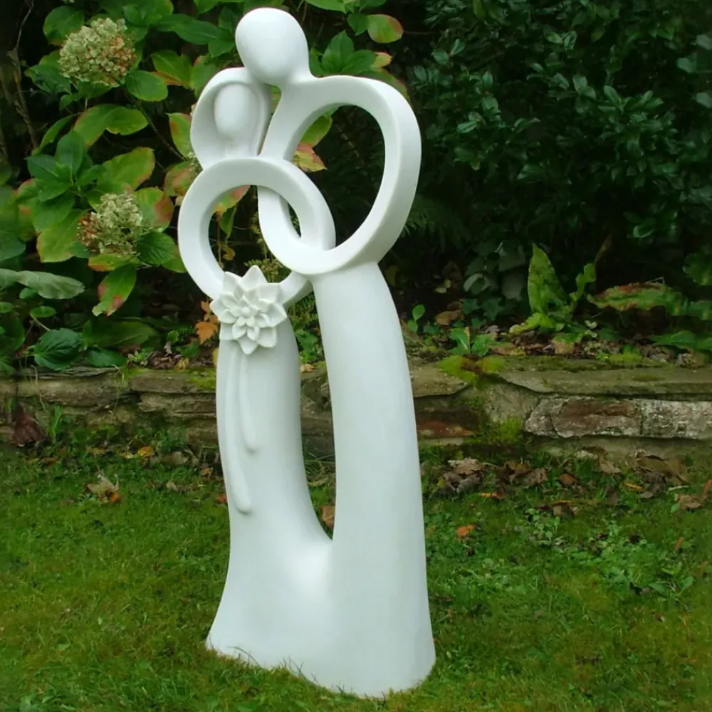 Modern^Statues & Sculptures Wedding Bliss 85cm Marble Resin Garden Statue