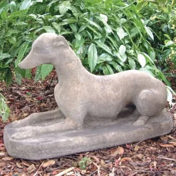 Dogs^Statues & Sculptures Whippet Stone Garden Ornament