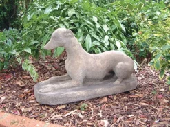 Dogs^Statues & Sculptures Whippet Stone Garden Ornament