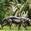 Wildlife|Lions^Statues & Sculptures Wild Tiger 51cm Bronze Metal Garden Statue