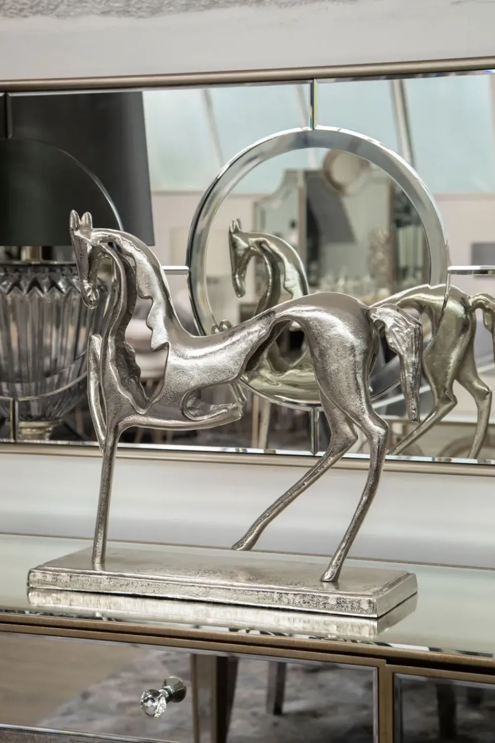 Table Top|Animals^Statues & Sculptures Wildheart Horse 48cm Metal Indoor Statue