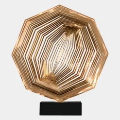 Table Top|Abstract^Statues & Sculptures Xenon Grid 70cm Copper Metal Indoor Sculpture