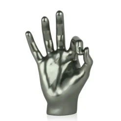 Table Top|Contemporary^Statues & Sculptures Zen Hand 27cm Anthracite Resin Indoor Sculpture