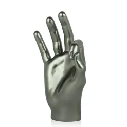 Table Top|Contemporary^Statues & Sculptures Zen Hand 27cm Anthracite Resin Indoor Sculpture